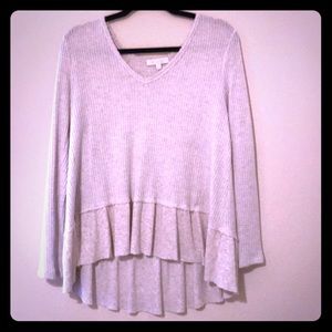 Anthropologie cream sweater/blouse